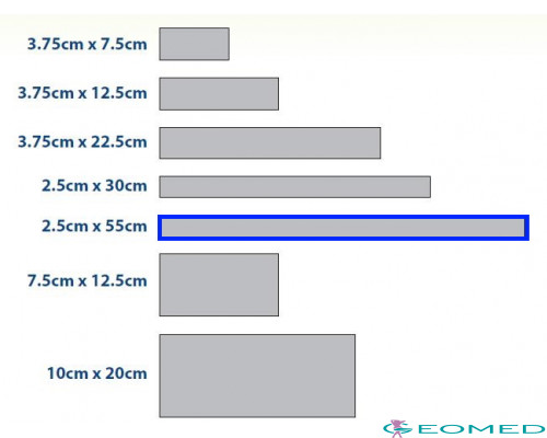 Силиконовый пластырь 2,5*55 см