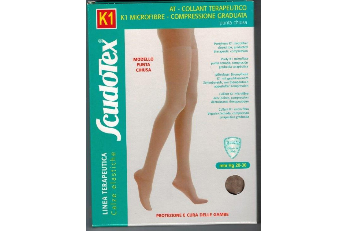 445 Колготки компрессионные К1 (20-30 mmHg) с микрофибройрой, закрытый носок (мысок)