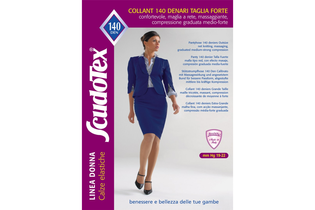 499 Колготки компрессионные 1 класса Scudotex (19-22 mmHg) 140 den нестандартного размера